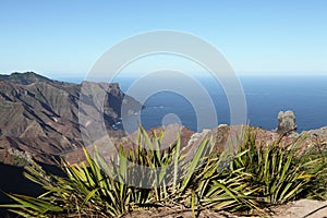 Volcanic coastline of Sandy Bay on St Helena