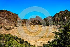 Volcanic crater Cova de Paul, Santo Antao Island, Cape Verde, Cabo Verde, Africa