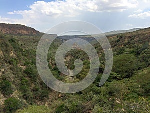 The volcanic Crater at Hell's Gate National Park, Kenya