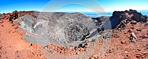 Volcanic Crater of Mount Ngauruhoe Mount Doom at Tongariro Alpine Crossing on North Island, New Zealand. The most famous day