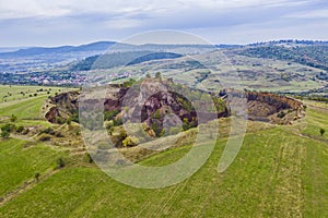 Volcanic crater in Romanian Carpathians