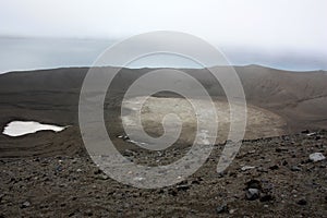 Volcanic craters on Deception Island, Antarctica