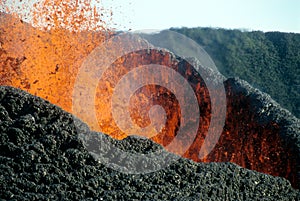 Volcanic eruption photo