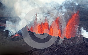 Volcanic Eruption in Holuhraun Iceland (2014)