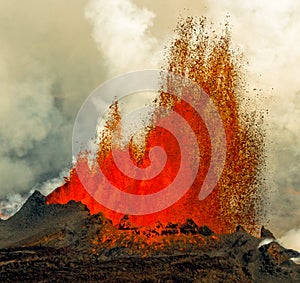 Volcanic Eruption in Holuhraun Iceland (2014)