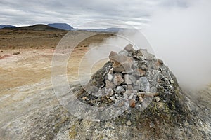 Volcanic fumarole, Iceland