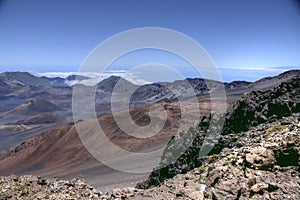 Volcanic HaleakalÃ„ landscape in Maui, Hawaii