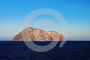 Volcanic island in Greece