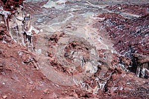 Volcanic island Hormuz in Iran, hormozgan province