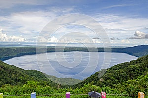 Volcanic lake Laguna de Apoyo in Nicaragua photo