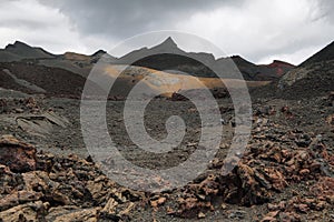 Volcanic landscape around Volcano Sierra Negra