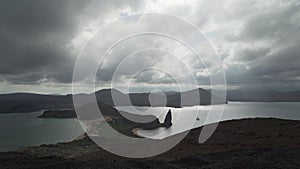 volcanic landscape of Bartolome Island, Galapagos Islands