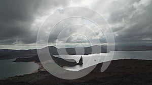 volcanic landscape of Bartolome Island, Galapagos Islands