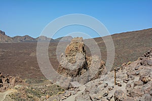 Volcanic landscape in El Teide National Park on Tenerife, Spain