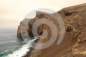 Volcanic landscape from Faial Island, Azores