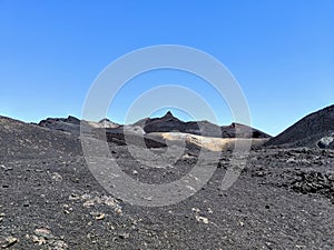 Volcanic landscape in Galapagos Islands