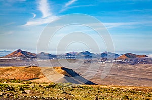 Volcanic landscape, Island Lanzarote, Canary Islands, Spain, Europe photo