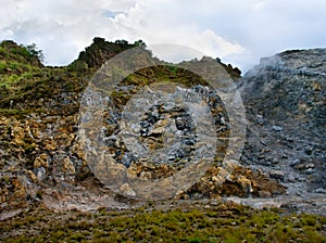 Volcanic landscape. Kenya