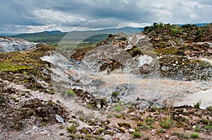 Volcanic landscape. Kenya