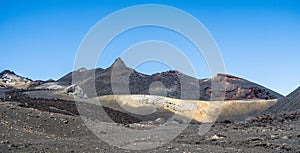 Volcanic landscape at Sierra Negra at the Galapagos islands in E photo