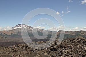 Volcanic landscape in southern Chile photo