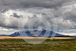 Volcanic landscape - stone and ash wasteland