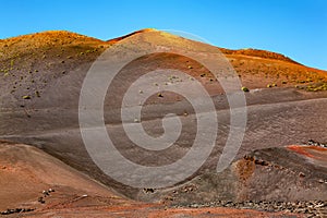 Volcanic landscape, Timanfaya National Park, Island Lanzarote, Canary Islands, Spain