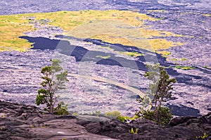 Volcanic Landscape in Volcanoes National Park, Big Island, Hawaii