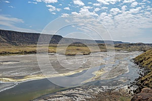 Volcanic landscapes at Lake Magadi, Kenya