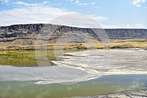 Volcanic landscapes at Lake Magadi, Kenya