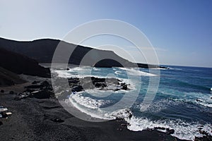 Volcanic landscapes of Lanzarote, Canary Islands, November 2022