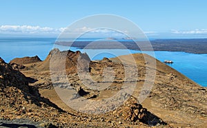 Volcanic lansdscape in Bartolome island