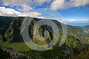 Tropical mountain cliff photo