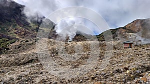 Volcanic Mountain Papandayan Indonesia Ring of Fire