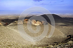 Volcanic mountains at Timanfaya photo
