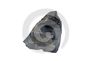 volcanic obsidian isolated on white background