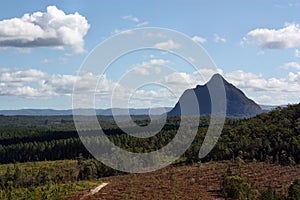 Volcanic plug Beerwah in Glass House Mountains