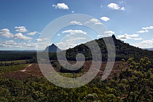 Volcanic plug Beerwah in Glass House Mountains