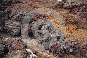 Volcanic pumice near an ancient volcano in Buryatia