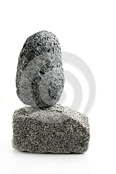 Volcanic Pumice, over granite brick stone