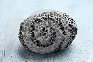 Volcanic Pumice stone rock round washed by ocean