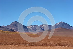 Volcanic range in Atacama Desert, Chile