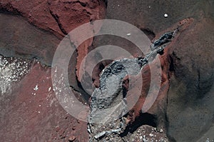 Volcanic Red Crater. Tongariro crossing