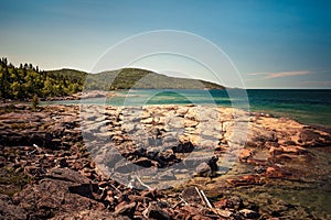 Volcanic Rock on the Coast of Lake Superior