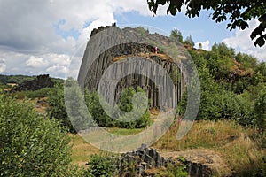 Volcanic rock formation Panska skala, Czechia