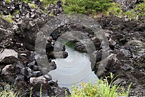 Volcanic rock formations