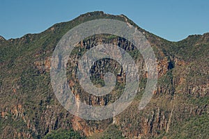 Volcanic rock formations at the crater of Mount Longonot, Rift Valley, Kenya