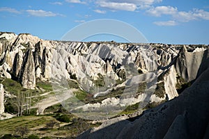 Volcanic Rock Formations Landscape In Cappadocia