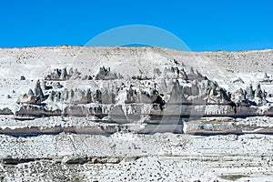 Volcanic rock forms in Aguada Blanca at Arequipa Peru photo