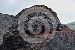 Volcanic rock of timanfaya